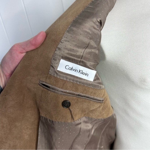 Calvin Klein Smooth Polyester Corduroy Blazer/Sport Coat - Picture 2 of 12